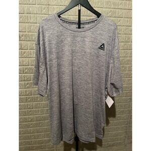 Reebok Mens Heather Gray T-Shirt Short Sleeve Crew Neck Size 3XL